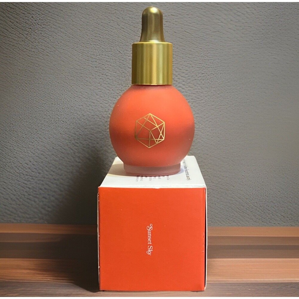 Em Cosmetics Color Drops Serum Blush Sunset Sky Warm Coral 0.5 Fl Oz Ea NIB